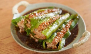 青椒酿肉新的做法怎么做青椒酿肉
