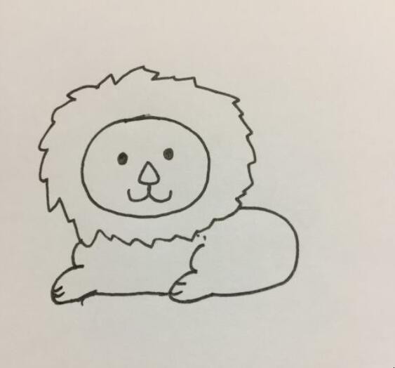 狮子的简笔画怎么画